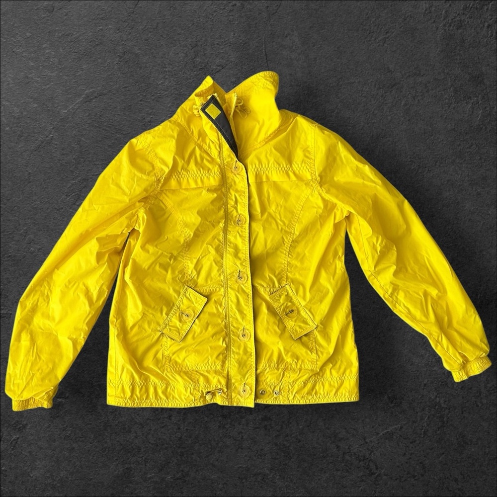 Yellow Three Hearts Windbreaker Jacket - Size Small